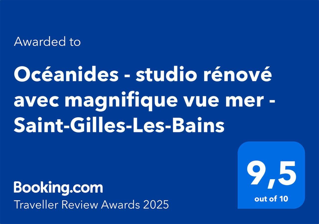 Oceanides - Studio Renove Avec Magnifique Vue Mer - Saint-Gilles-Les-Bains Exterior foto